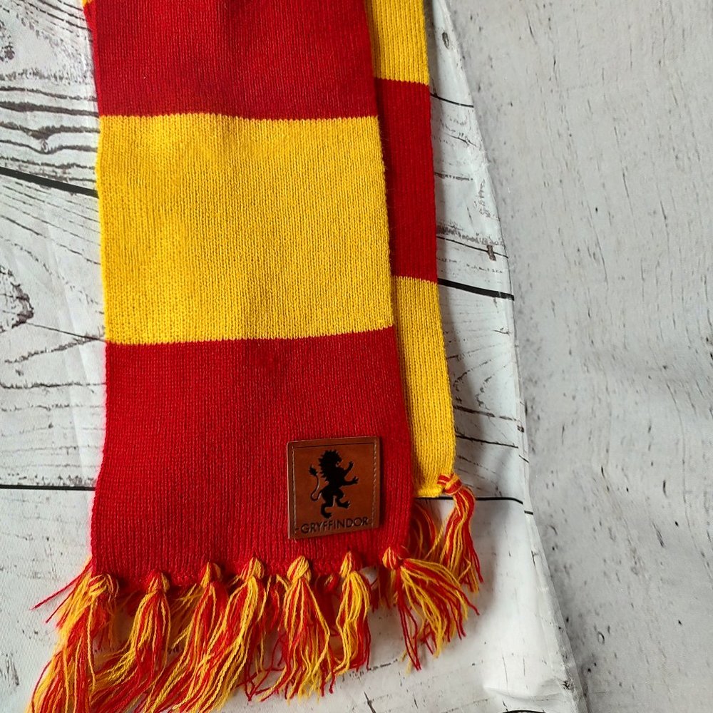 Harry Potter Gryffindor leather crest Scarf 60" costume Halloween